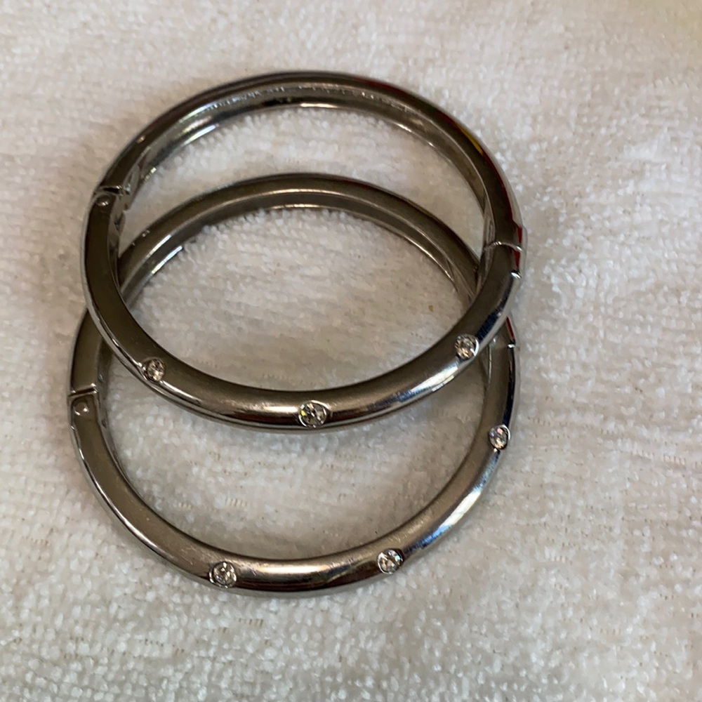 Silver bangles set
